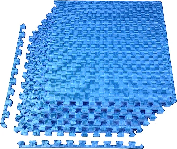 BalanceFrom Puzzle Exercise Mat with EVA Foam Interlocking Tiles for MMA, Exercise, Gymnastics and Home Gym Protective Flooring, Multiple Sizes