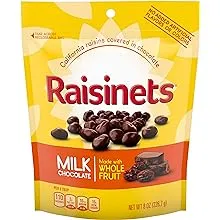 Raisinets Chocolate Stand Up Bag, Milk, 8 Ounce (Pack of 8)