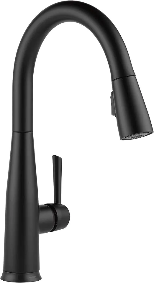 Delta 9113T-DST Essa Single Handle Pull-Down Kitchen Faucet with Touch2O Technology - Matte Black