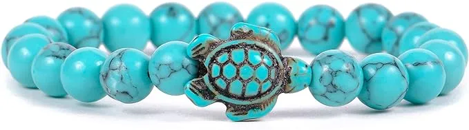 Fahlo Crystal Blue Turtle Journey Bracelet