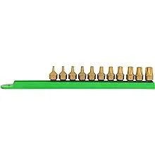 Mayhew Tools 16003 Titanium-Coated Low-Profile Dual Drive Set, Torx, 11-Piece