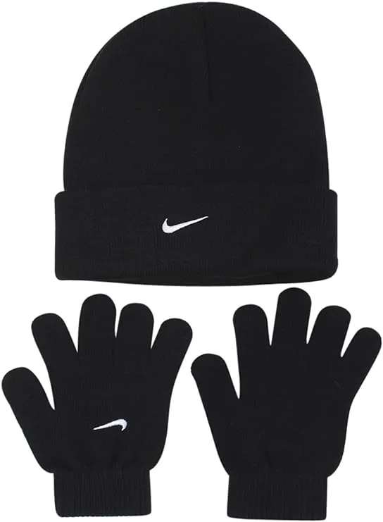 Nike Boys One Size 8/20 2 Piece Hat and Glove Set