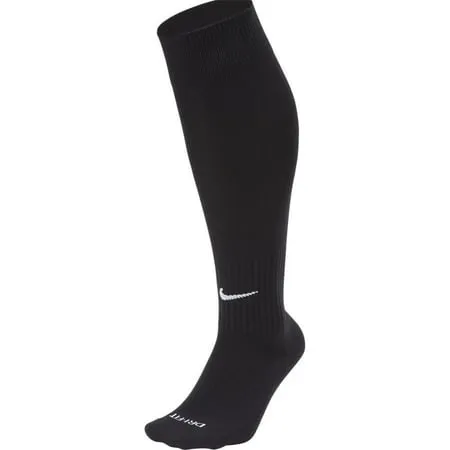 NIKE Classic OTC Over The Calf Soccer Football Socks Black Volt Mens 6- 8 MEDIUM