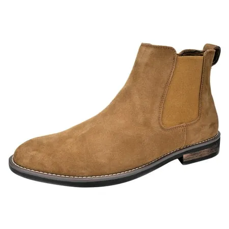 Bruno Marc Men's Suede Leather Chelsea Ankle Boots