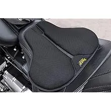 Skwoosh XL Touring Sport Cruiser Motorcycle Gel Seat Pad with Breathable Cooling Airflow Mesh Fabric Cushion | Great Gift | Made in USA