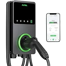 Autel MaxiCharger Home Smart Electric Vehicle (EV) Charger, 50 Amp Level 2 Wi-Fi and Bluetooth Enabled Evse, Indoor/Outdoor Car Charging Station,