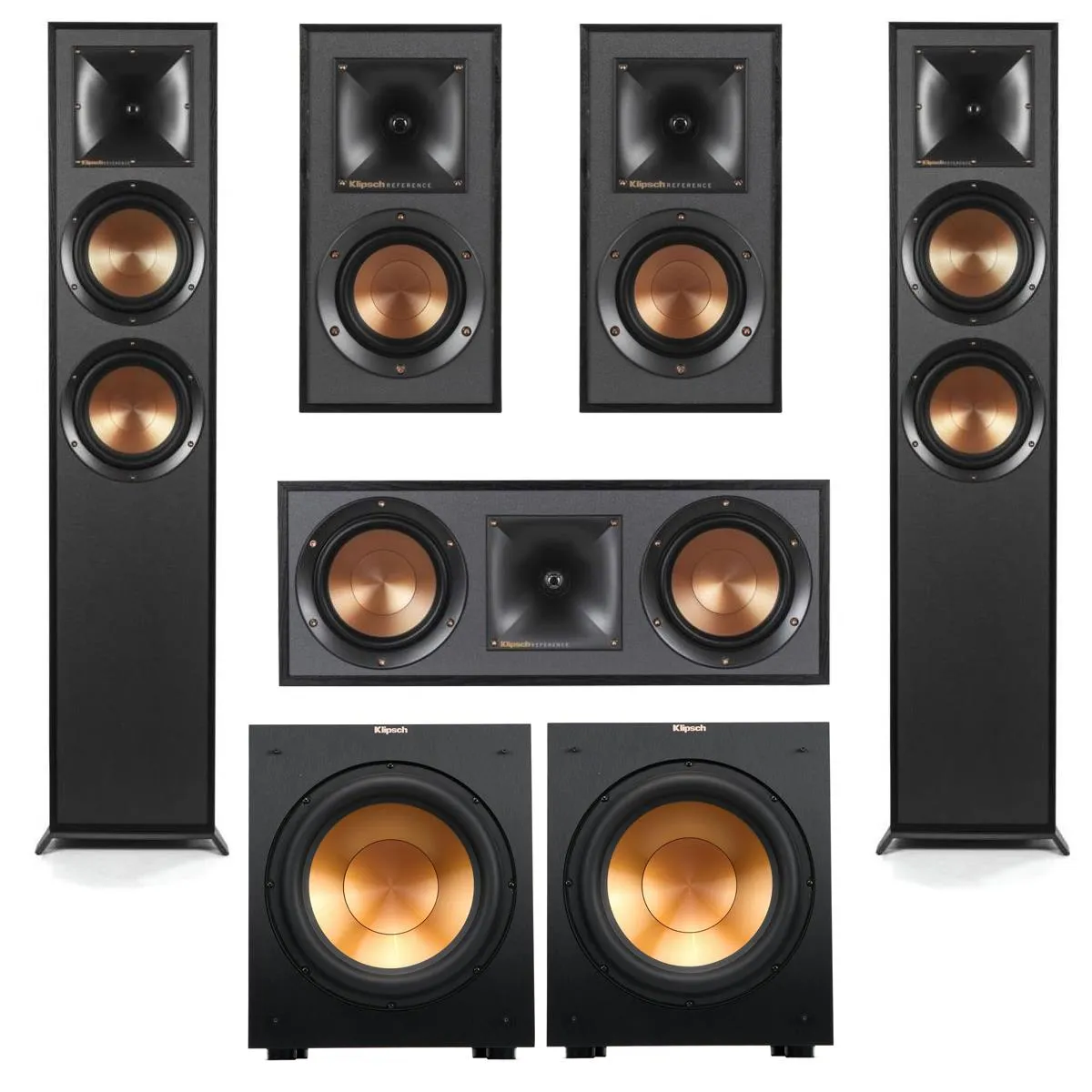 Klipsch  Reference R-625FA 5.0 Home Theater System, Black