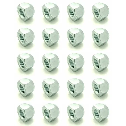 Twenty (20) 7/16-20 Zinc Plated Open End Acorn Lug Nuts | 3/4" Hex (BCP1075)