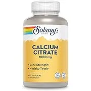 Solaray Calcium Citrate Capsules, 1000mg, 120 Count