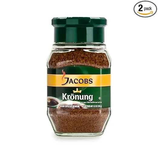 Jacobs Kronung Instant Coffee 200 Gram / 7.05 Ounce (Pack of 2)