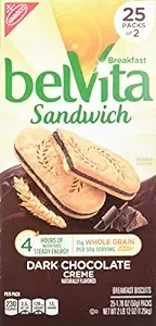 Belvita Sandwich Dark Chocolate Creme Breakfast Biscuits