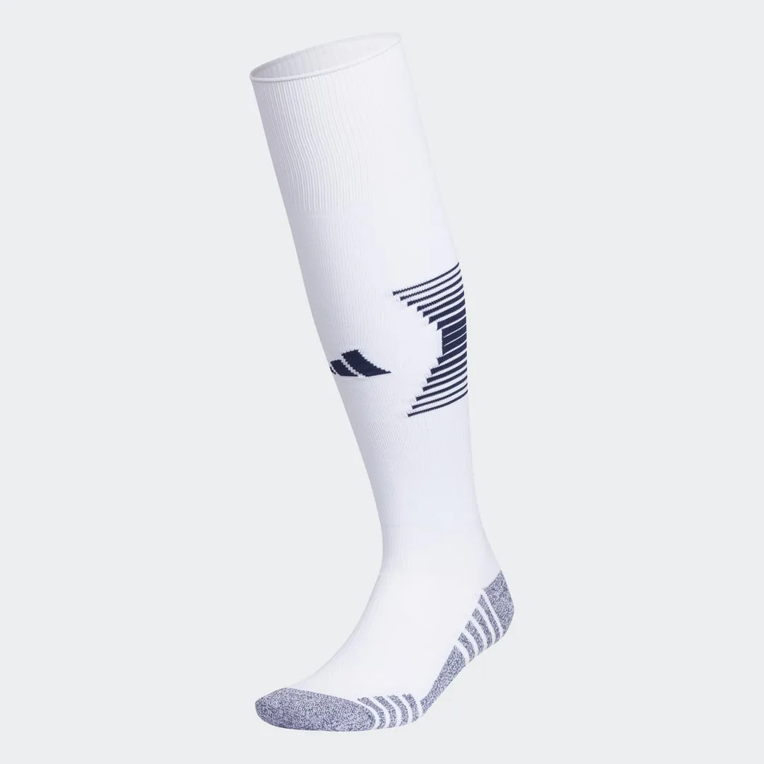 Adidas Team Speed 4 Soccer Over-The-Calf Socks White S - Soccer Socks