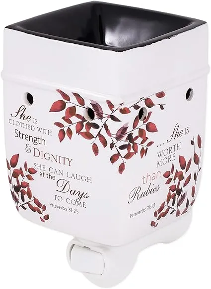 Proverbs 31 She is More Precious Electric Plug-in Outlet Wax and Oil Warmer