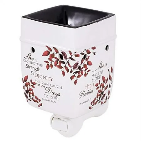 Proverbs 31 She is More Precious Electric Plug-in Outlet Wax and Oil Warmer