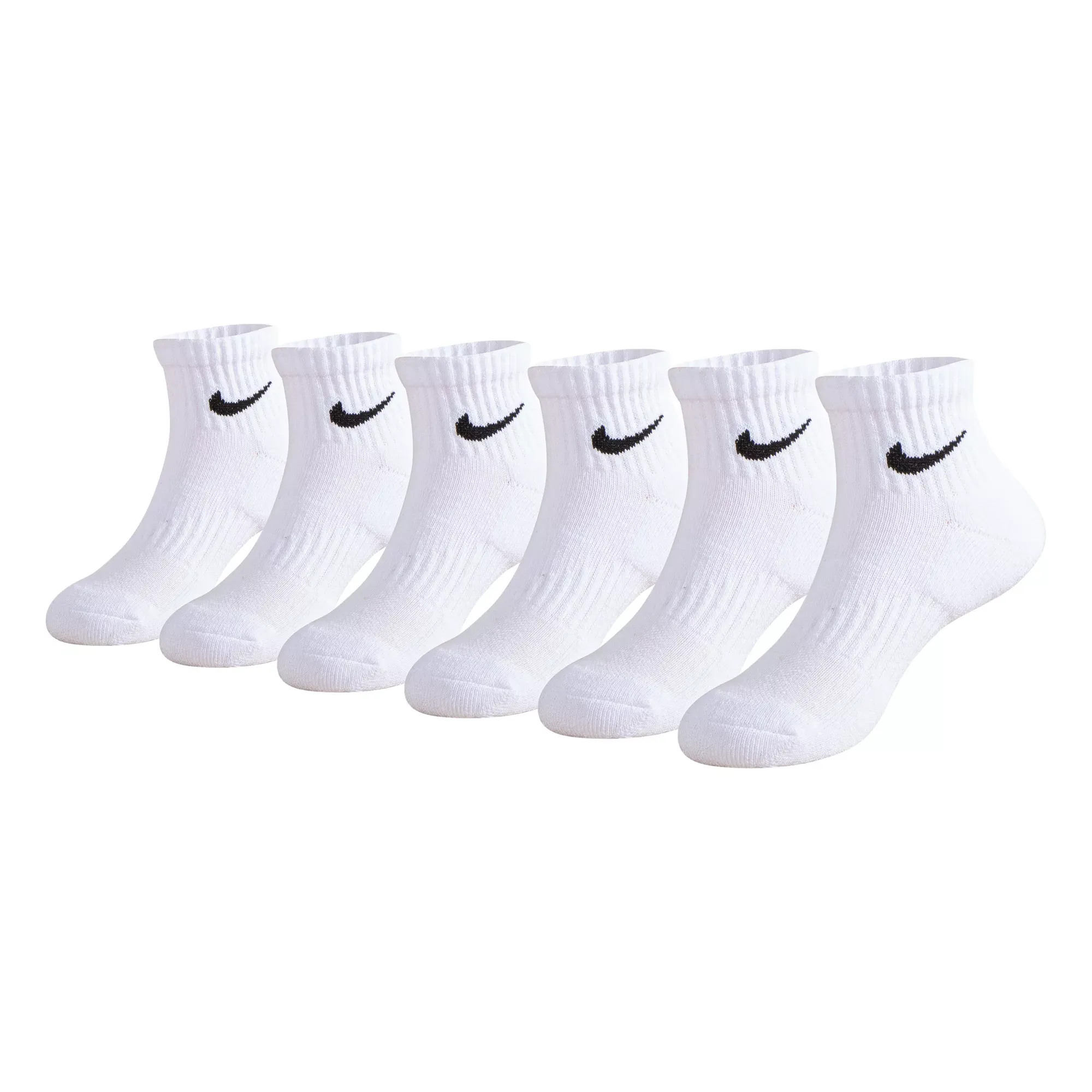 Nike Dri-Fit Performance Basic Ankle (Infant/Toddler/Little Kid) White 5-7 (10 Toddler-3 Little Kid)