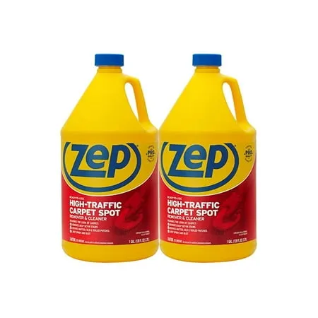 Zep High Traffic Carpet Cleaner - 1 Gallon (Case of 2) ZUHTC128 - Penetrating Formula Removes Deep Stains. Make High-Traffic Areas Look New Again