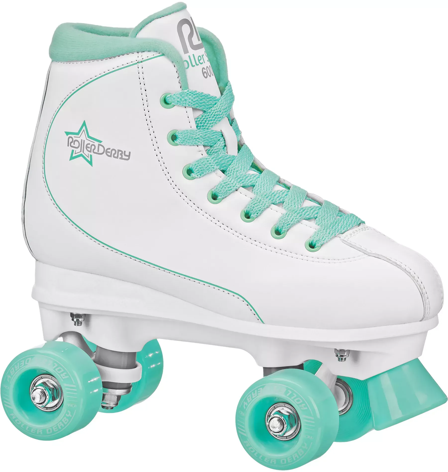 Roller Derby Roller Star 600 Women's Roller Skates, White, 5