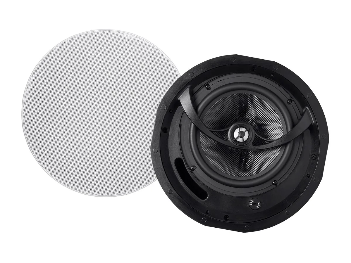 Monoprice Alpha Ceiling Speakers 8in Carbon Fiber 2-Way (Pair)