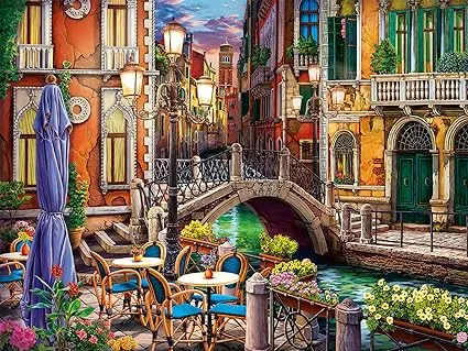 Ravensburger Venice Twilight Jigsaw Puzzle - Large Format 750 Piece Puzzle for Adults | Unique Softclick Technology | Vibrant Matte Finish | FSC Certified Materials | 31.5 x 23.5 inches