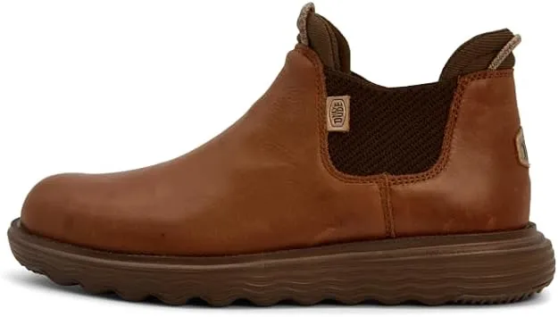 Hey Dude Branson Boot Craft Leather 8 Women's Cognac