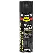 Rust Preventative Spray Paint, Black, High Gloss, 15 oz