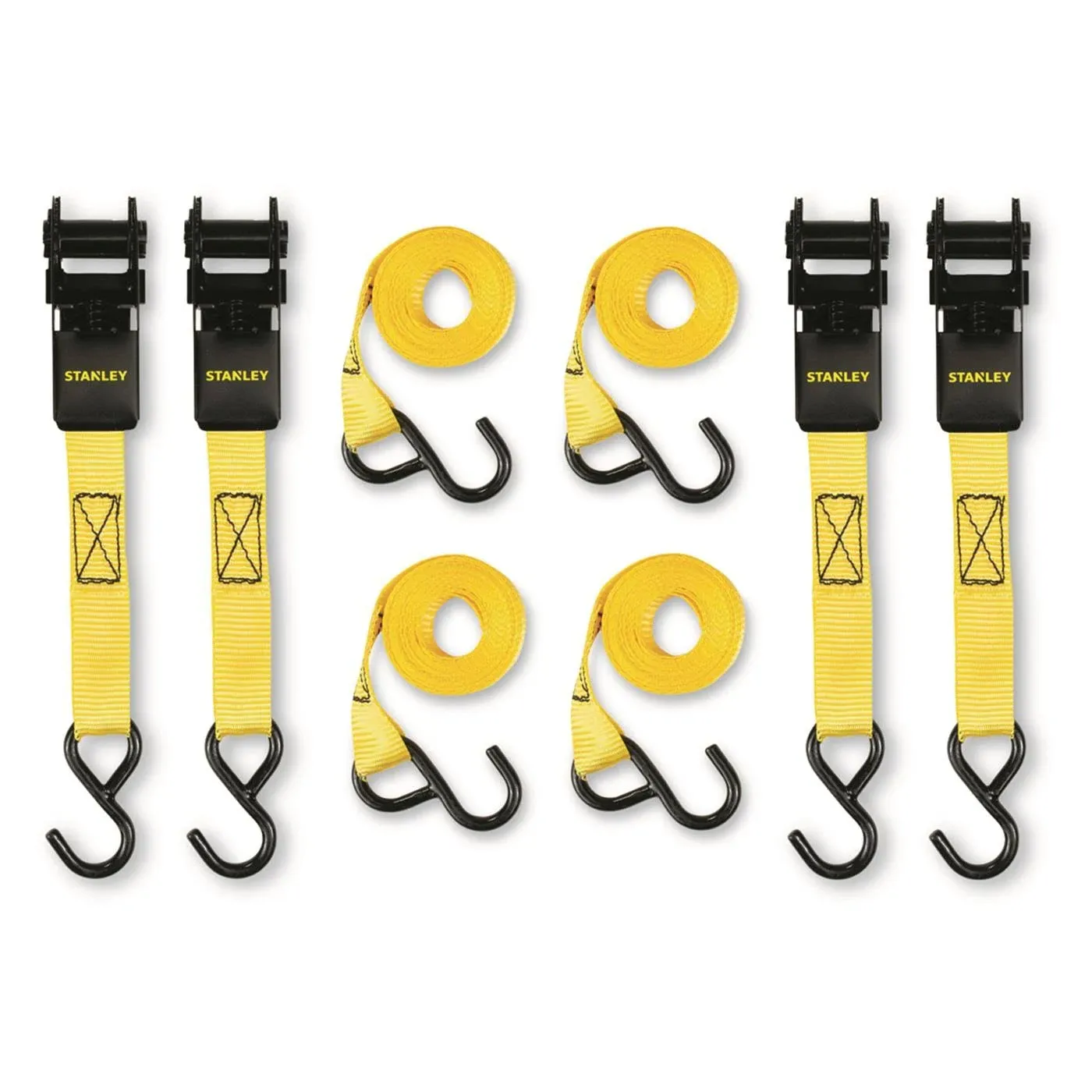 Stanley Ratchet Straps, 4 Pack - 4 straps