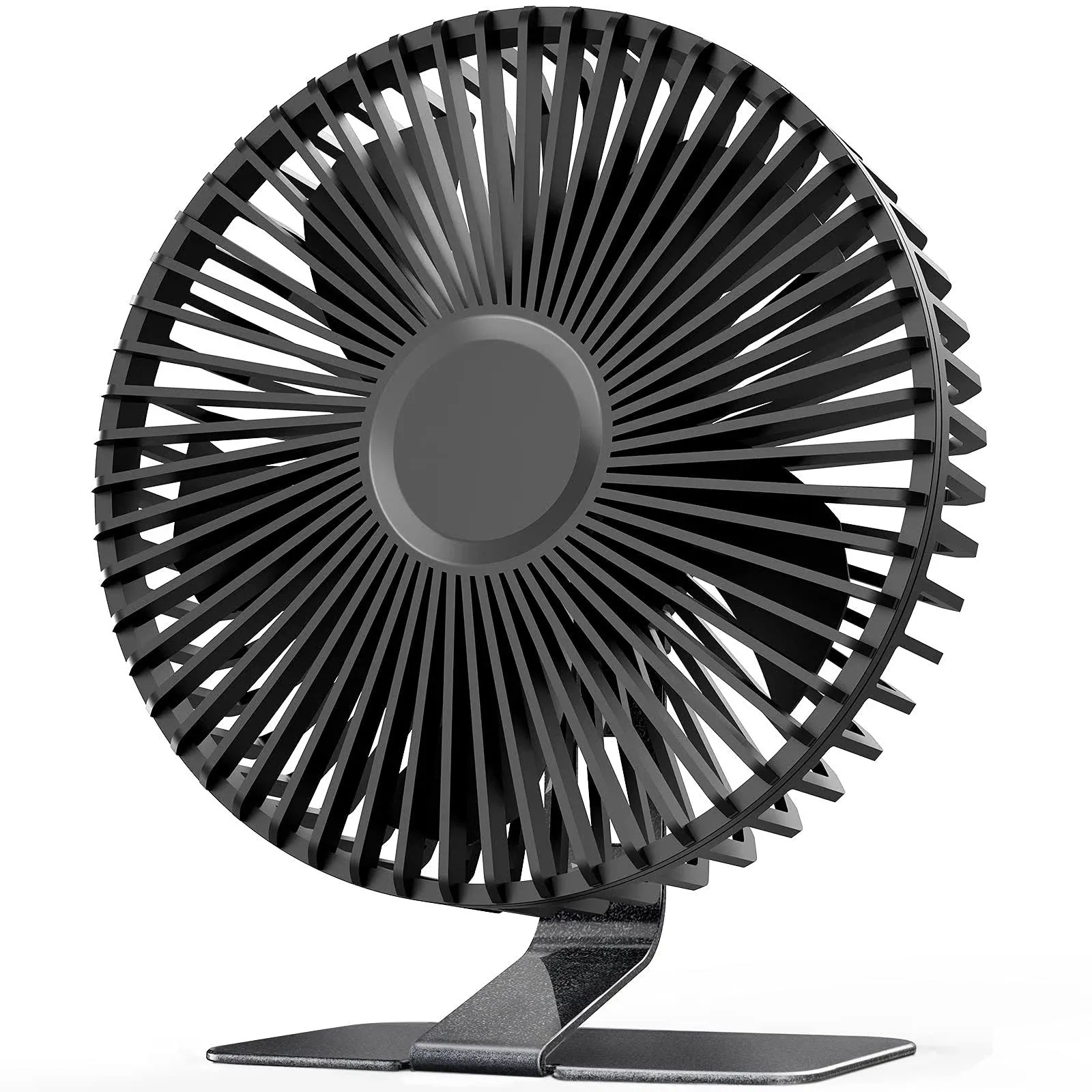 SLENPET 6 inch USB Desk Fan, 4 Speeds, Ultra-Quiet, 90° Adjustment for Better Cooling, Portable Mini Powerful Desktop Table Fan, Small Personal Fan