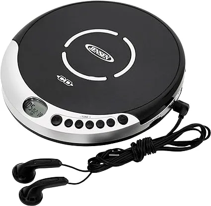 Jensen Cd-60r Portable CD Player with Bass Boost