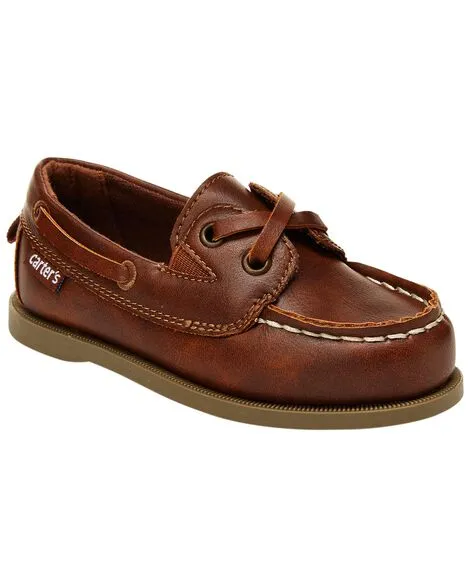 Carter's Toddler Boys Loafer Boat Shoes 7 Brown