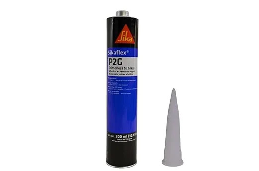 Auto Glass Sealant Windshield Urethane Glue Sika Flex P2G Primerless Adhesive x 1Auto Glass Sealant Windshield Urethane Glue Sika Flex P2G…