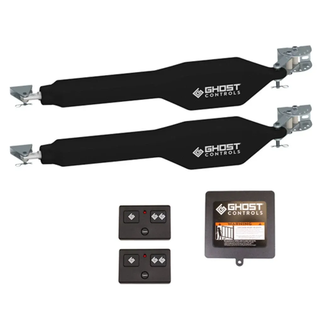 Ghost Controls Heavy-Duty Automatic Gate Opener Kit for Swing Gates with Long-Range Gate Opener Remote - Model TDS2