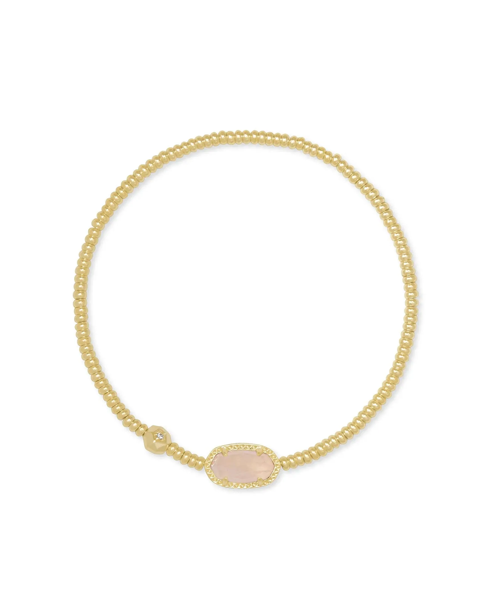 Kendra SCOTT- Grayson Stretch Bracelet Gold Rose Quartz