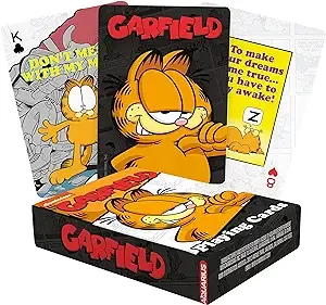 AQUARIUS Garfield Playing Cards - Garfield Themed Deck of Cards for Your Favorite Card Games - Officially Licensed Garfield Merchandise & Collectibles