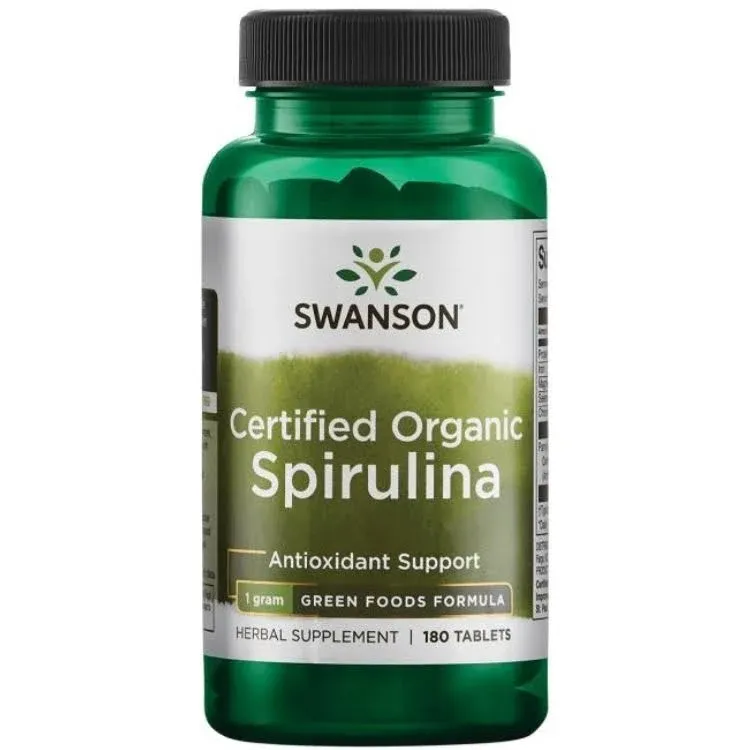 Swanson Certified Organic Spirulina antioxidative Unterstützung