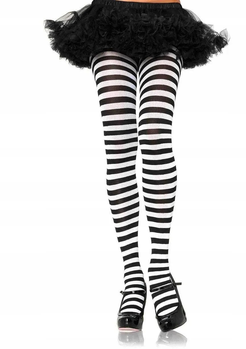 Leg Avenue Women's Nylon Striped Tights