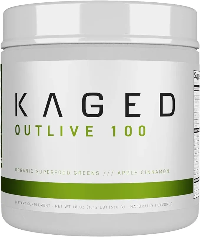 Kaged | Outlive 100 - Organic Greens & Superfoods | Apple Cinnamon