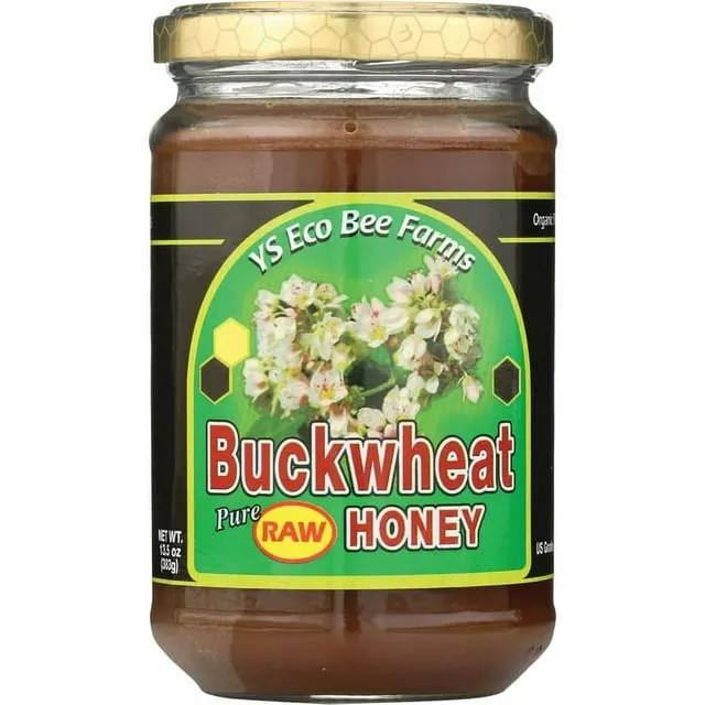 YS BEE FARMS Raw Buckwheat Honey, 13.5 OZ