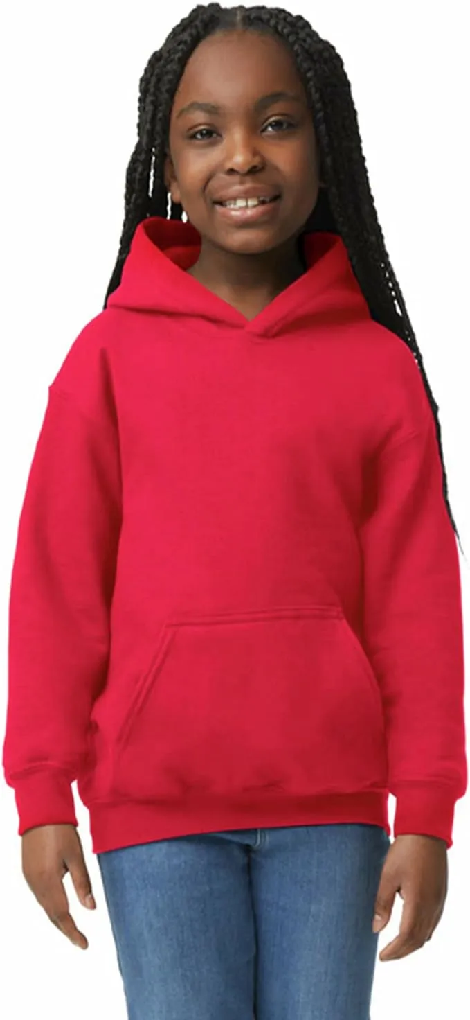 Gildan Youth Hooded Sweatshirt, Style G18500b Sweatshirt Red : Large