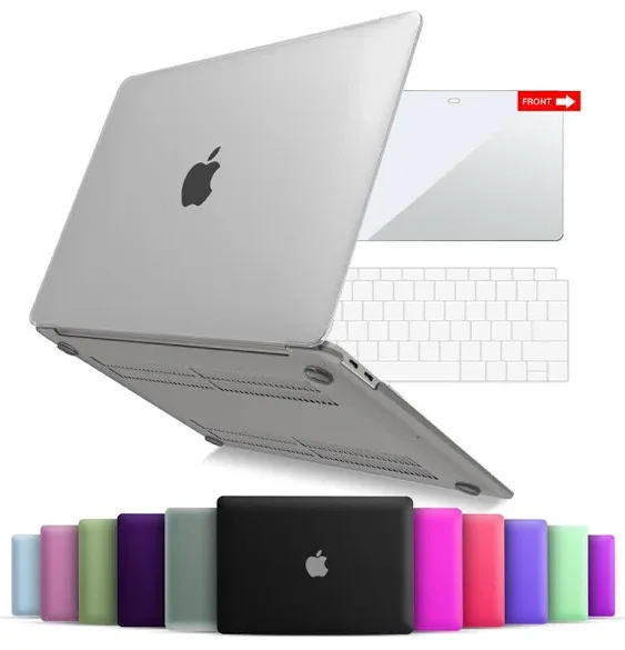 IBENZER Compatible with Old Version MacBook Air 13 Inch Case (2010-2017 Release). Models: A1466 / A1369, Plastic Hard Shell Case with Keyboard Cover for Mac Air 13, Pink, A13PK+1A