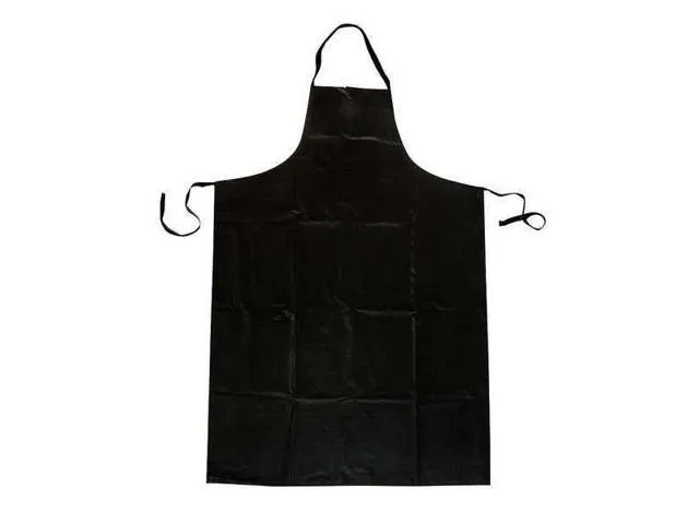 CONDOR 4T296 Bib Apron, Black, 45 In. L