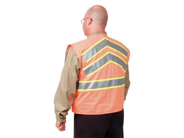 CONDOR 1YAL6 2XL Class 2 High Visibility Vest, Orange