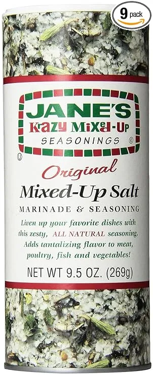 Jane's Krazy Seasonings Mixed Up Salt Canister, 9.5 Ounce