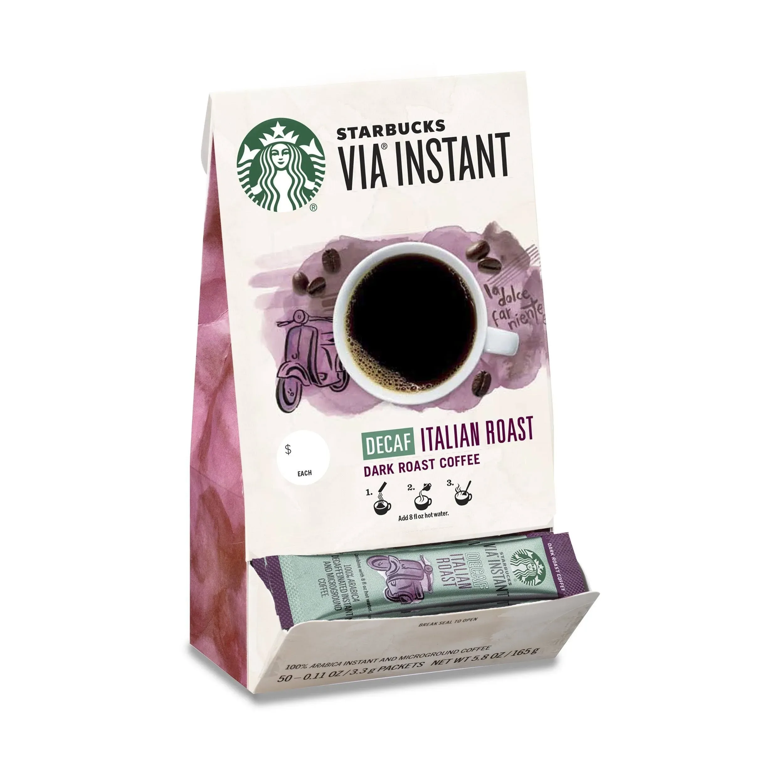 Starbucks VIA French Roast Coffee,11 oz,12 pack