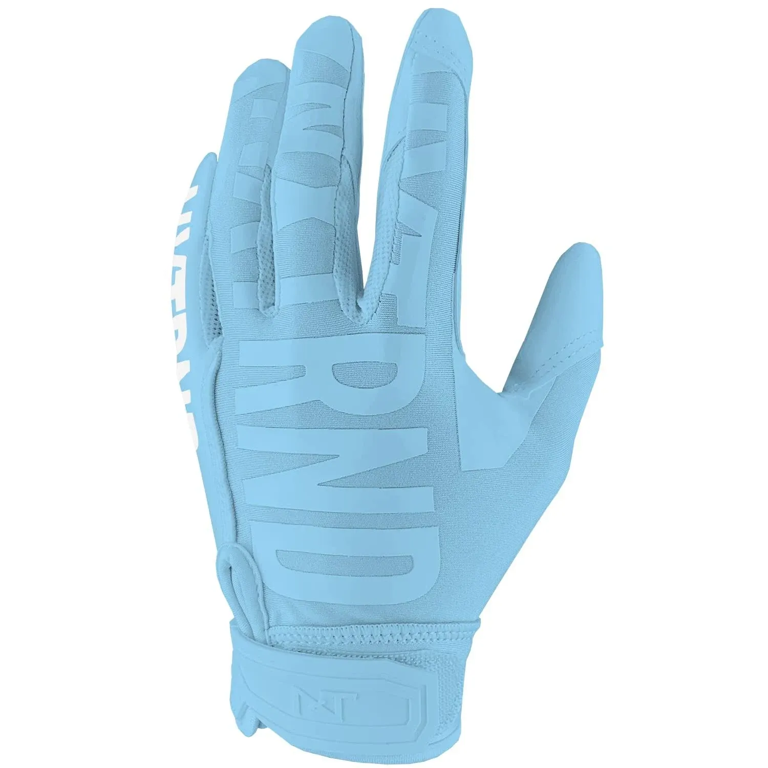 Nxtrnd G1 Men&#039;s Football Gloves, Adult Sticky Receiver Gloves Columbia Blue