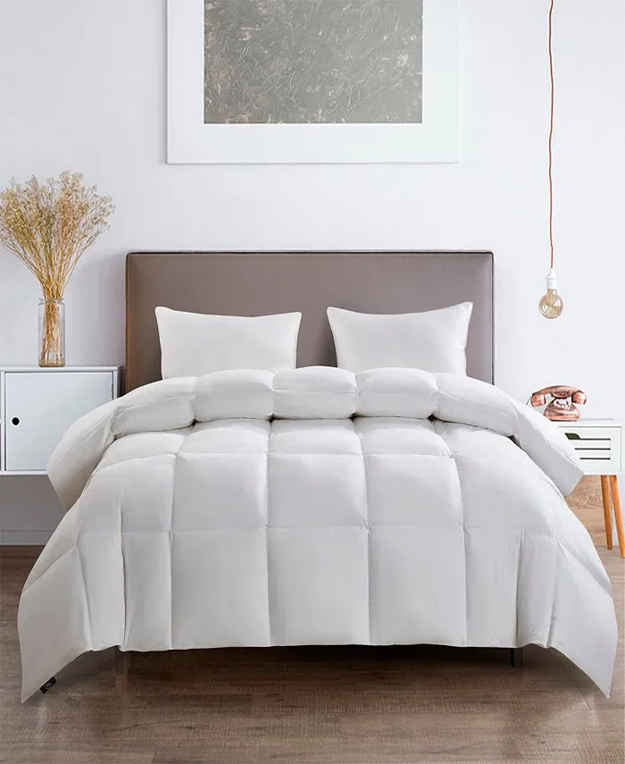 Serta White Goose Feather And Down Fiber Comforter