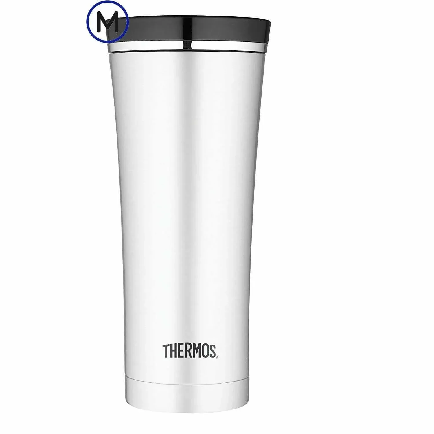 Thermos® Sipp 16 oz. Vacuum Insulated Stainless Steel Trim Travel Tumbler, Black | Staples