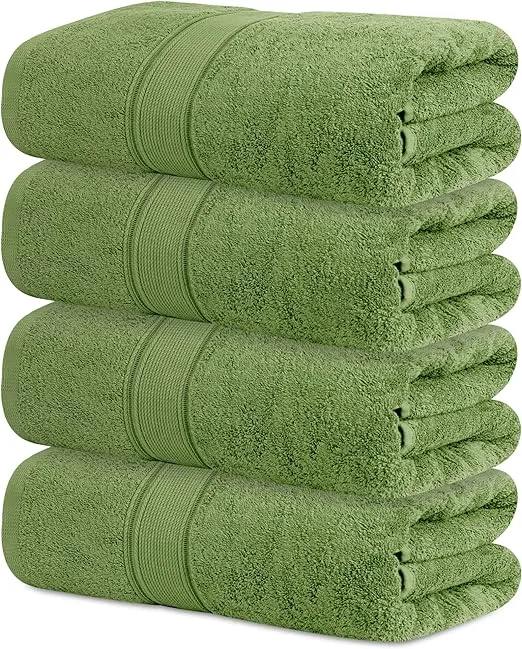 Tens Towels Bath Towels Pack of 4 100% Cotton Extra Large 30 x 60 inches