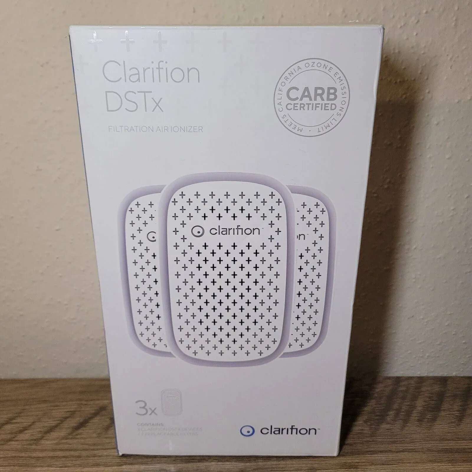 Clarifion - DSTx 2.0 Portable Air Purifier (3 Pack) - Plug In Air Ionizer HEPA Air Filter, Mini Personal Air Purifiers For, Bedroom and Pets Helps With Dust, Smoke, Airborne Dust and Odors