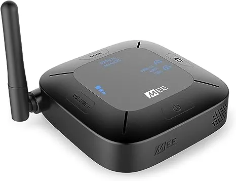 MEE audio - Connect Universal Dual-Headphone Bluetooth Wireless Audio Transmitter for TV - Black