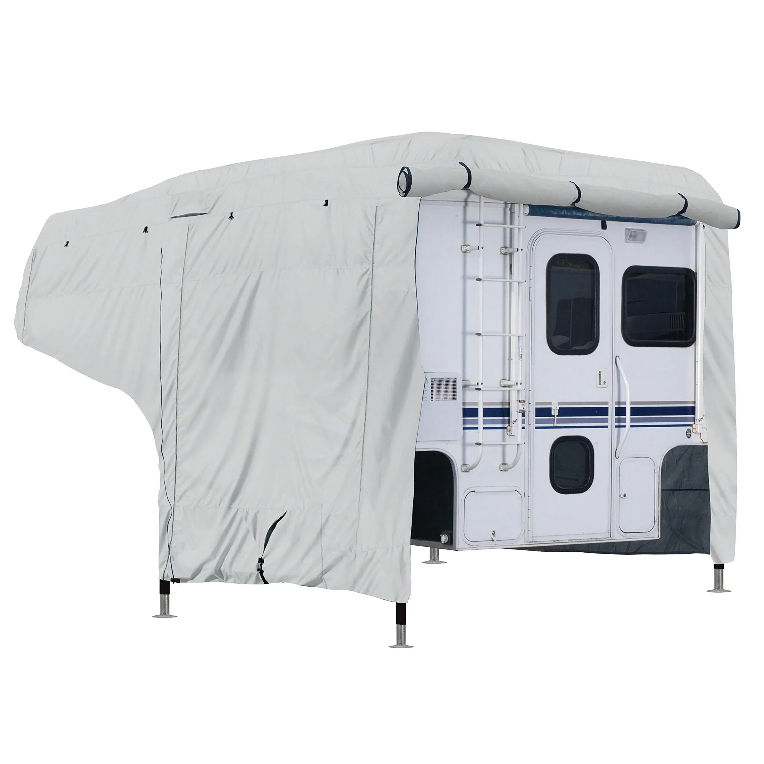 PermaPRO Premium Truck RV Camper Cover Fits 8 &#039;- 10&#039; Length - Grey